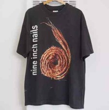 1995 Nine Inch Nails Further Down the Spiral Band Black Shirt AN45511