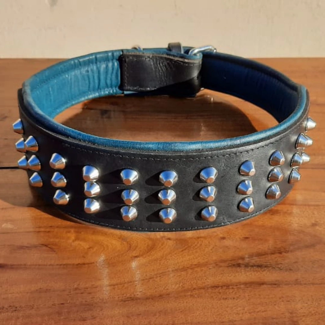 New 3" Wide Dog Collar Heavy Duty Metal Studded Leather Pet Collar For Pit Bull
Opens in a new windo