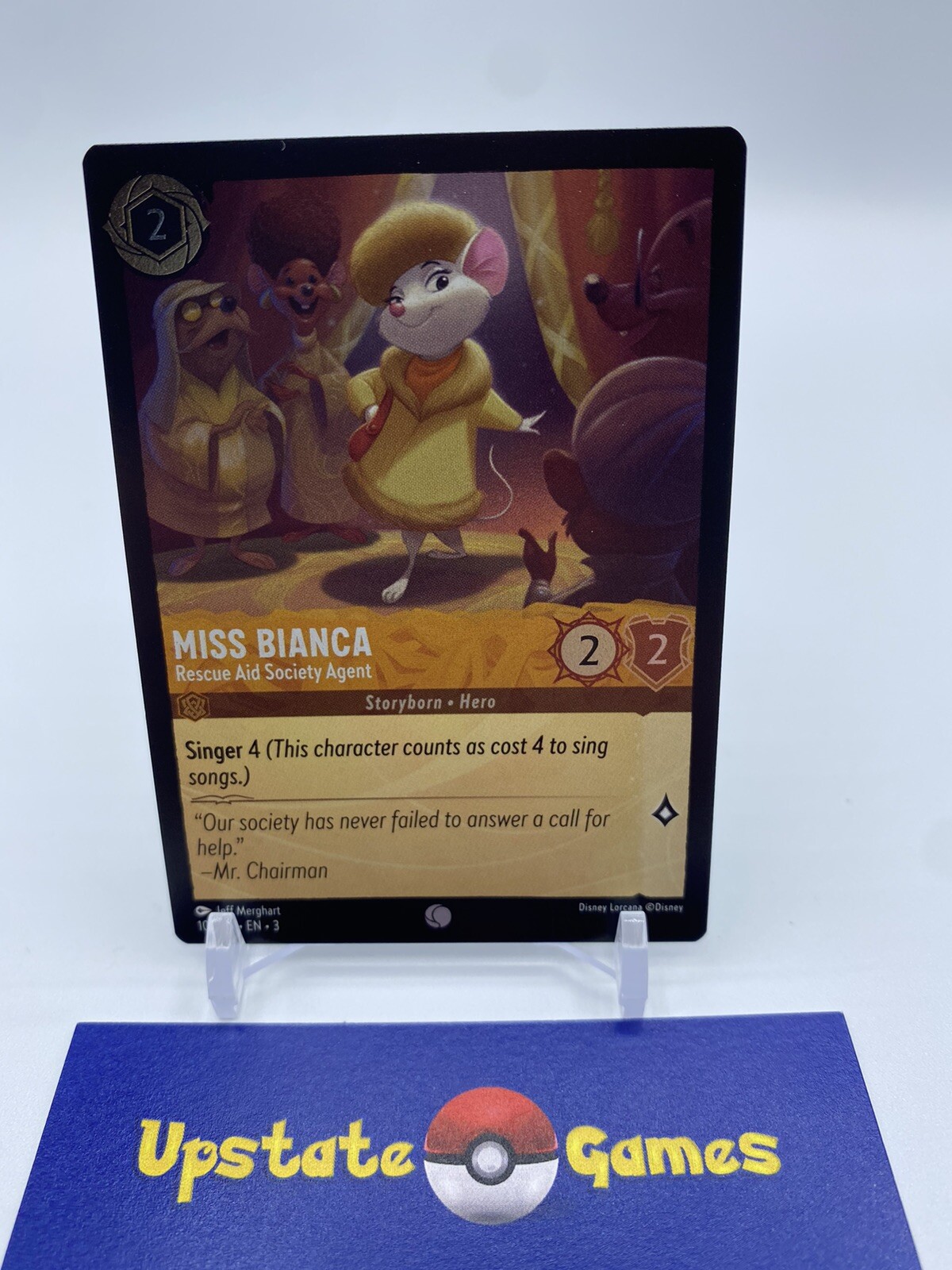 Disney Lorcana: Into The Inklands - Miss Bianca - 10/204 - Cold Foil Holo MINT