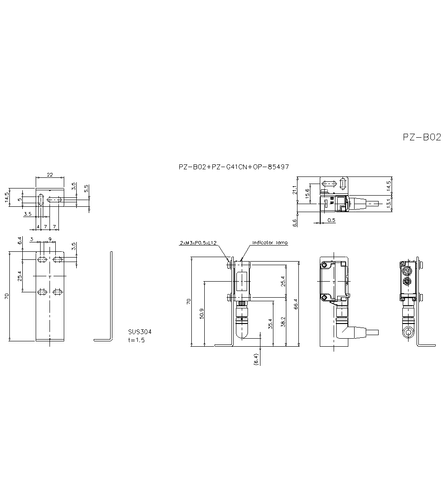1pcs KEYENCE PZ-B02 - Picture 3 of 3