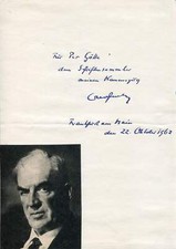 Benno Reifenberg autograph, German journalist and author