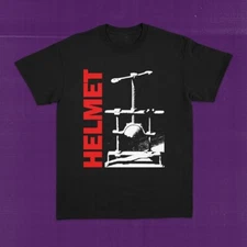 Vtg Helmet Band BORN ANNOYING Tour Cotton Black Full Size T Shirt For Men SE076