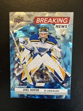 24-25 UD Series 1 Hockey Breaking News BN-24 Joel Hofer