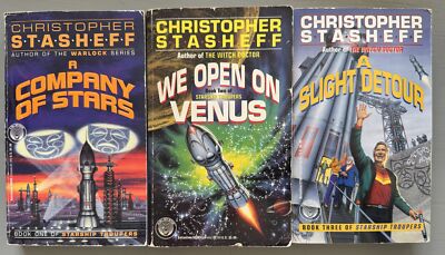 Complete Series Set STARSHIP TROUPERS 1-3 Christopher Stasheff Lot 