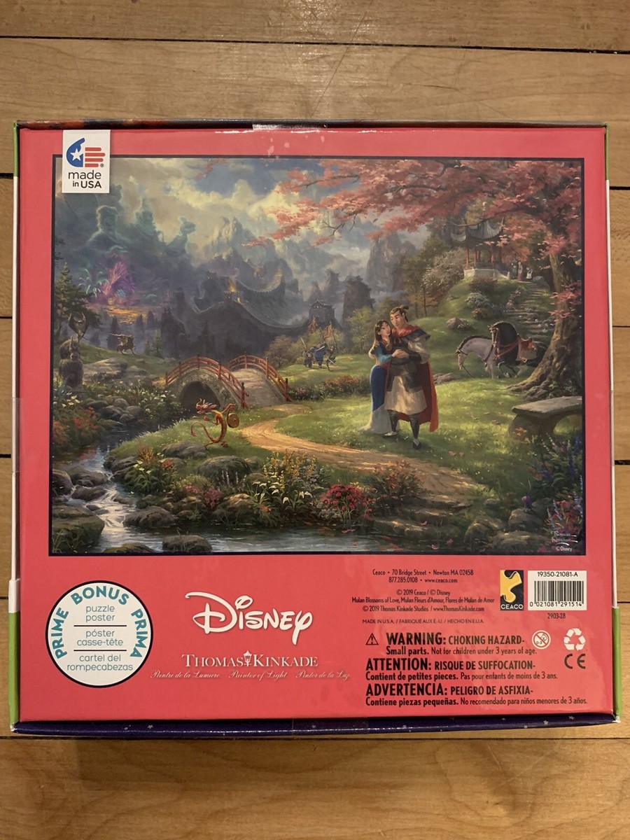 NEW Disney Thomas Kinkade 750 pc Jigsaw Puzzle Mulan