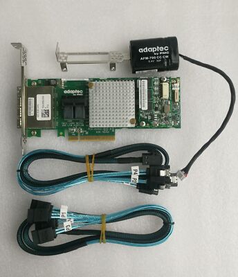 ADAPTEC ASR-78165 4-Port SAS/SATA 6Gb/s RAID Controller With 8643 cable+battery