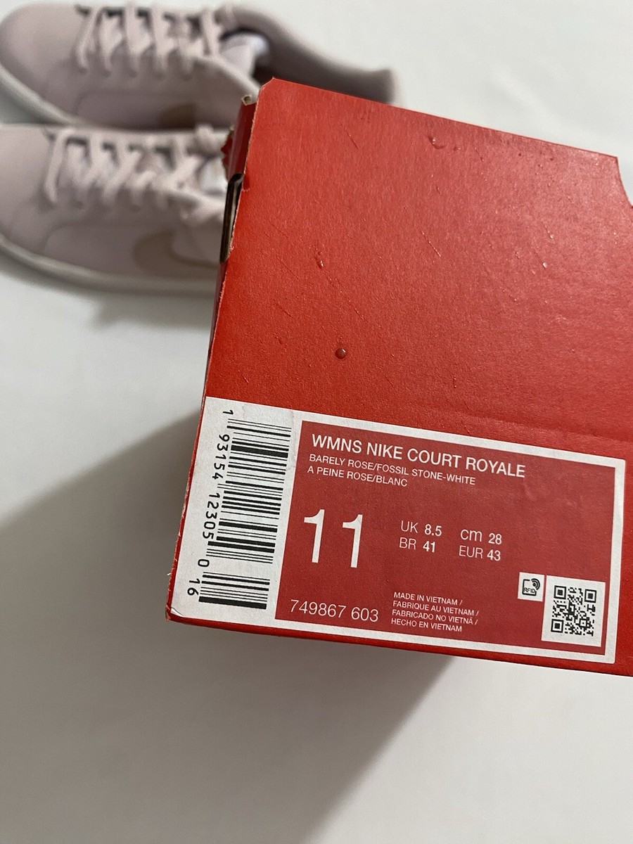 nike court vintage barely rose