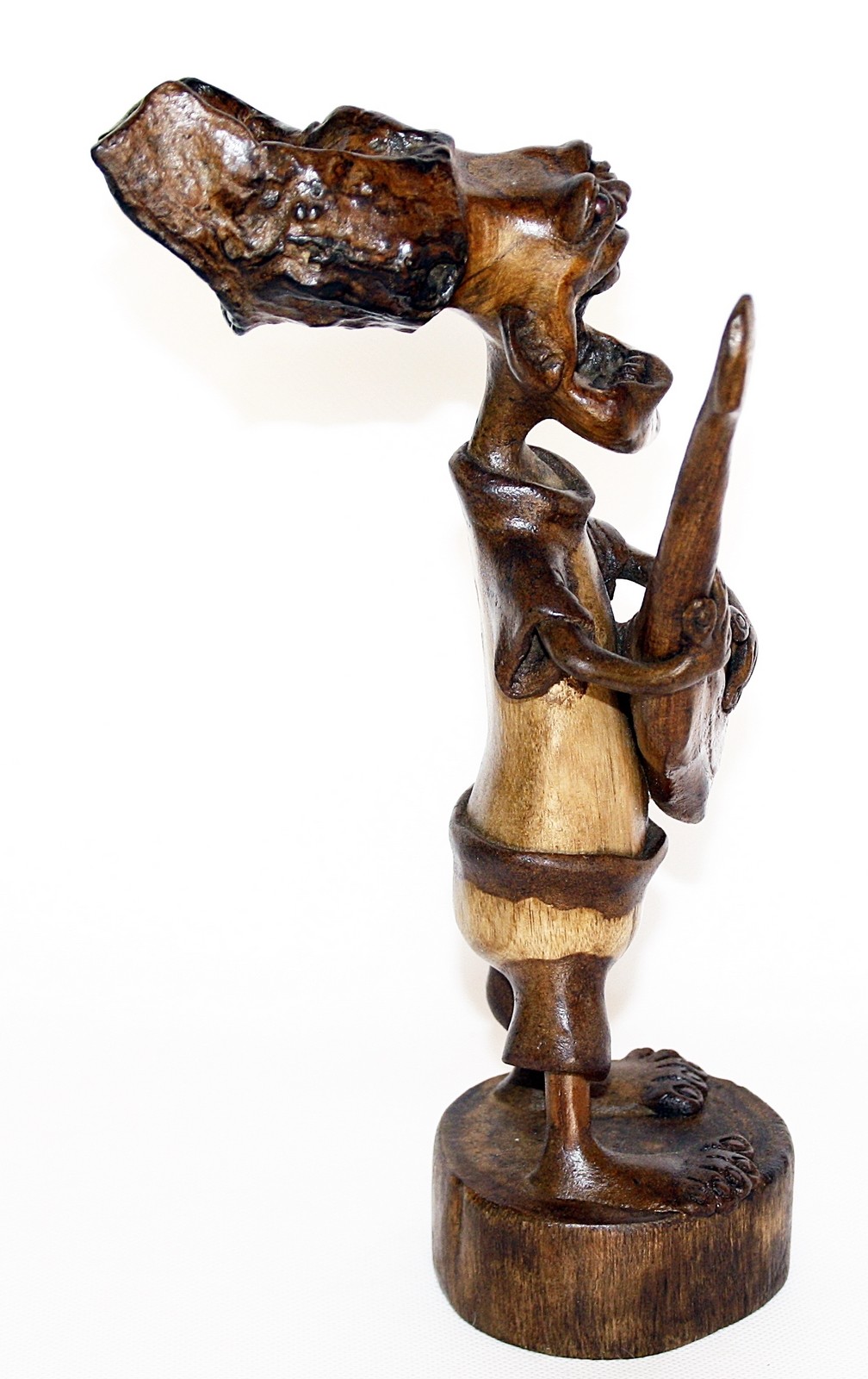 Vitsrisea Wackelnder Holzfigur-Männchen - 8x4cm, Handgemachte Auto-Deko Mit Wackeleffekt