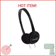 Koss KPH7 Lightweight Portable Headphone, Black