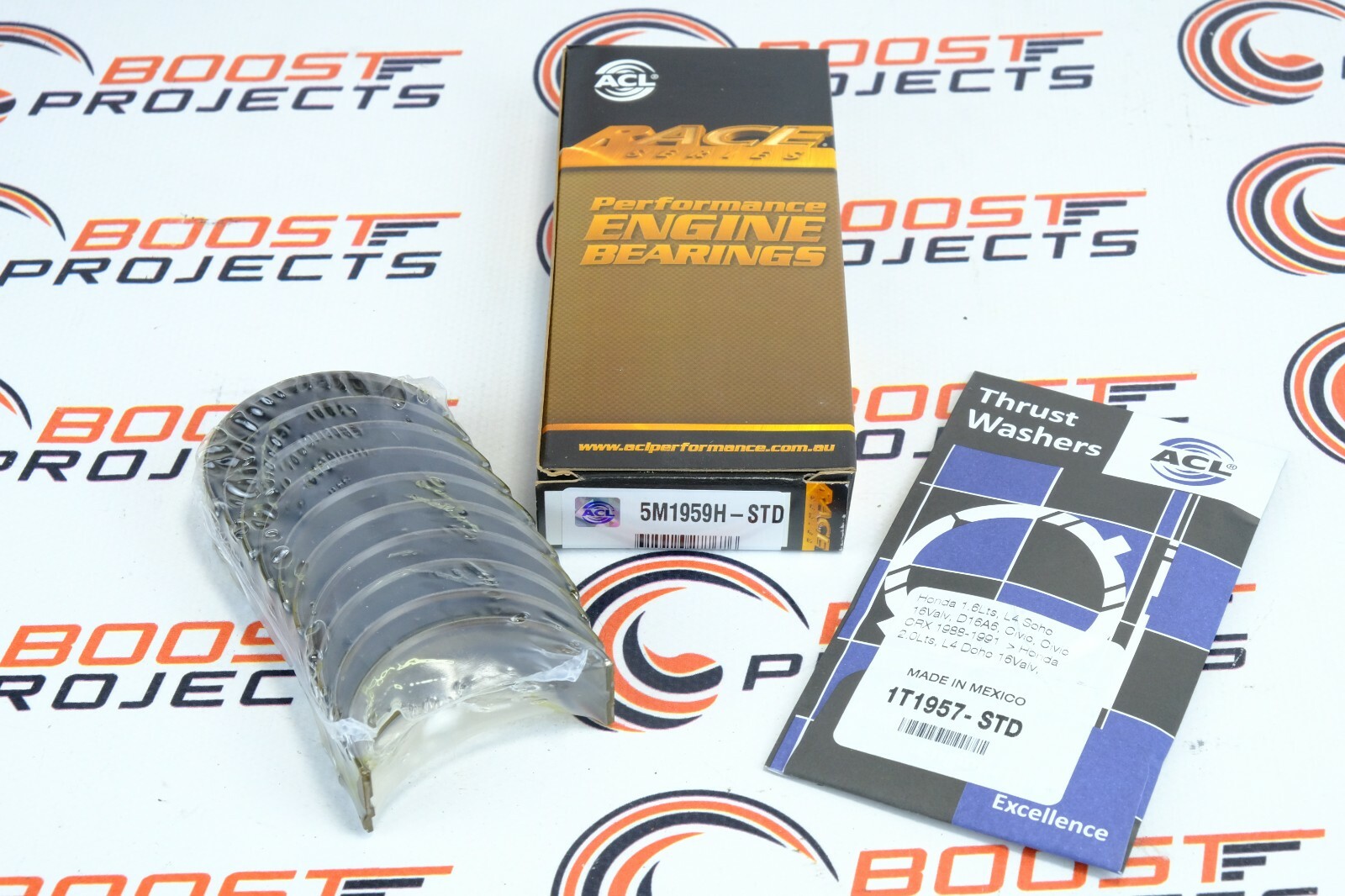 ACL Main Bearings w/ Thrust for Honda B16A B17A1 B18 B20B B20Z K20A2/3