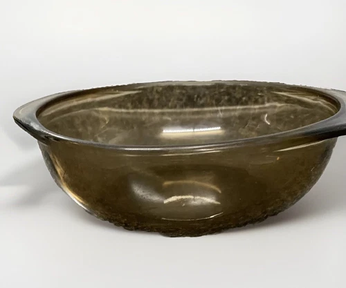 Vintage Pyrex 1.5 Liter Amber Corning Ware Visions 7 1/2 inch Bowl
