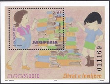 Albania 2010/11 Arkusz pamiątek MNH Mi Bk 176 EUROPA CEPT - Książki dla dzieci