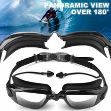 Adult Adjustable Swim Goggles Waterproof Anti-Fog UV Swimming Glasses Leak Free