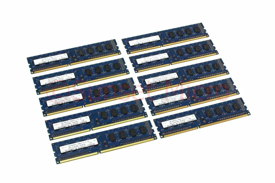Hynix HMT112U6TFR8C Desktop Memory 1Rx8 Non-ECC (10X1GB) 10GB PC3-10600 240-PIN - Image 3 of 3