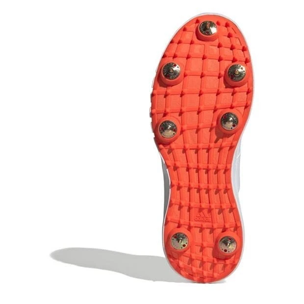 adidas Howzat Cricket Shoes Spikes 2024 Mens White Adult - Image 3 of 4