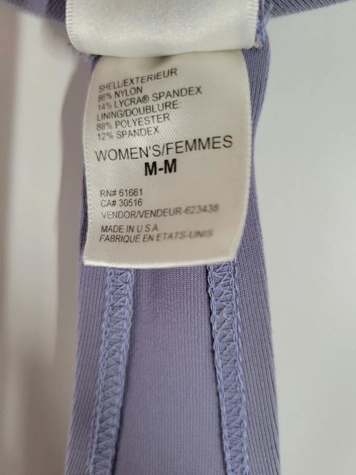 Sujetador Deportivo De Colección The North Face Púrpura Sin Forro Talla Mediana Hecho en EE. UU. Foto 3 de 4