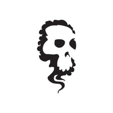 Skull In Smoke - Vinyl Decal Sticker - Multiple Color Sizes - ebn1002