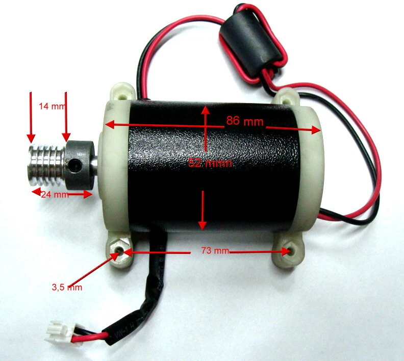  Elektro Motor 24 V 100 W regelbar niedrige Drehzahl  - Bild 4 von 4