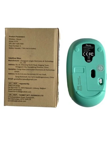 Mint Green to Purple - Wireless Optical Mouse & USB Receiver - Image 3 of 4