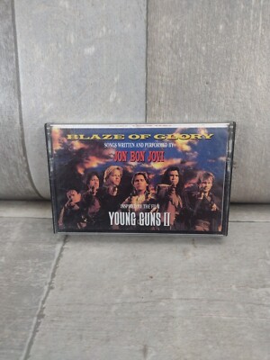 Jon Bon Jovi - Blaze of Glory Young Guns II Audio Cassette Tape 1990 Mercury VG+