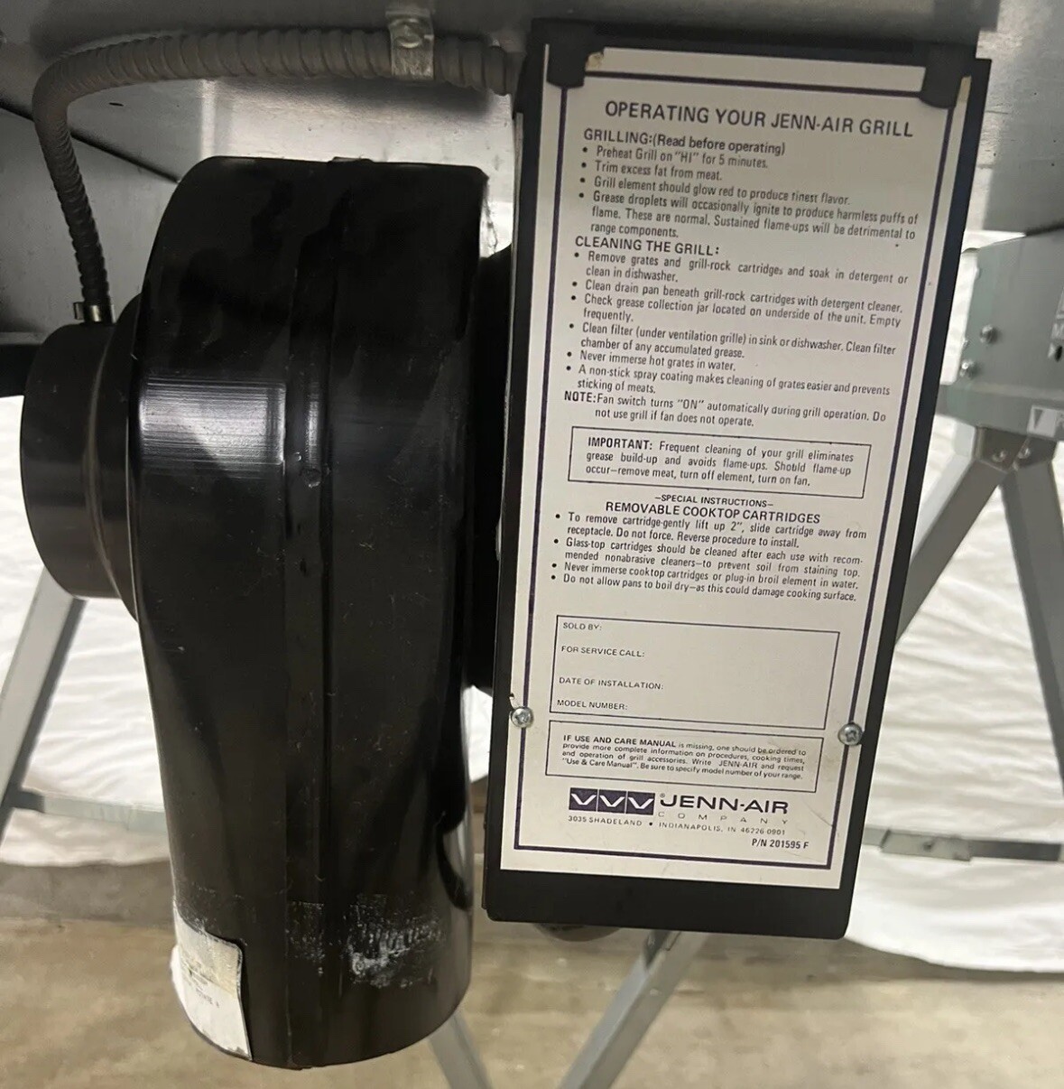 JENNAIR Stainless Downdraft Cooktop 30” Electric Model C221 W/ Grill SEE VIDEO eBay