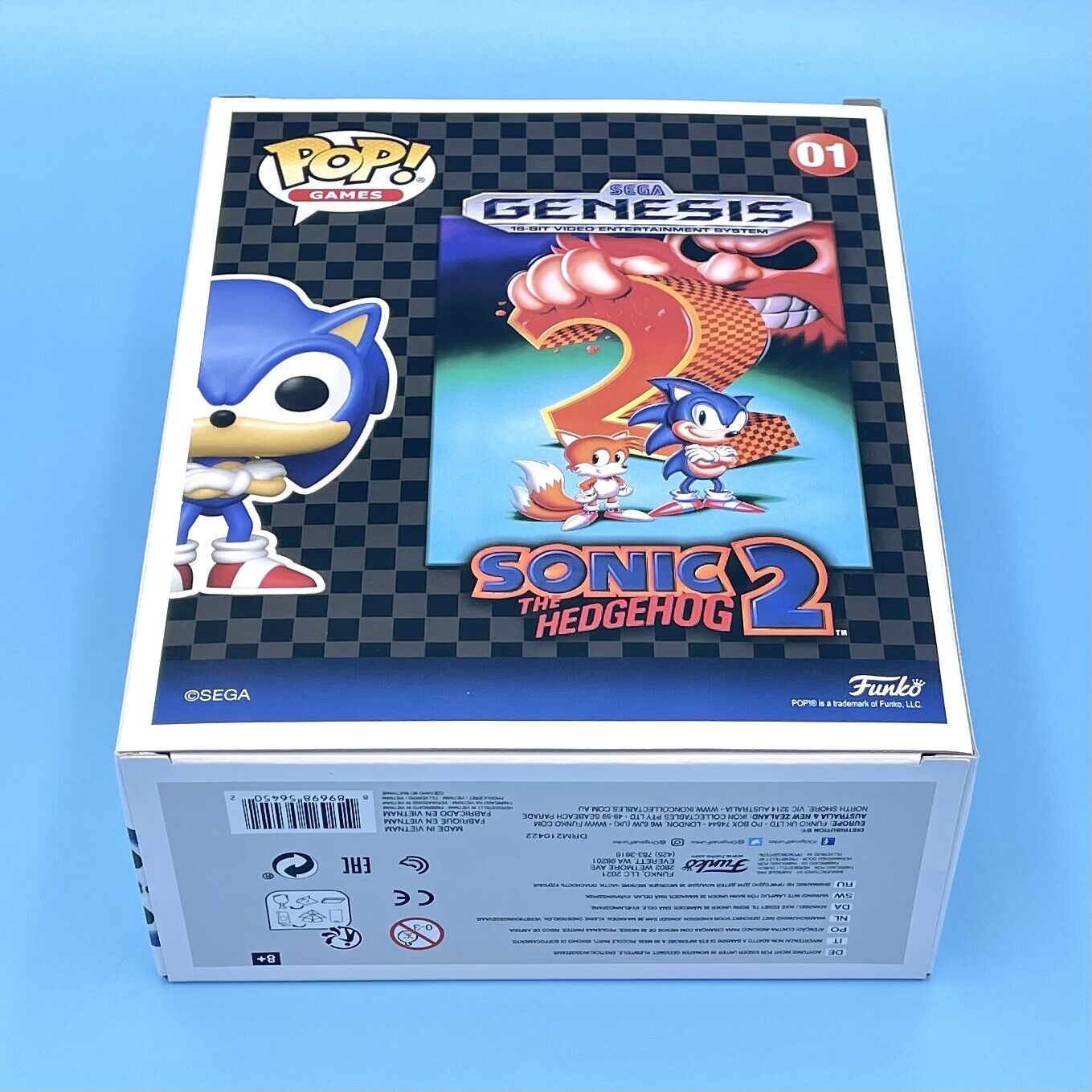  Funko Pop! Game Cover: Sonic The Hedgehog 2 Exclusive Figure  Packed in Hard case : Toys & Games