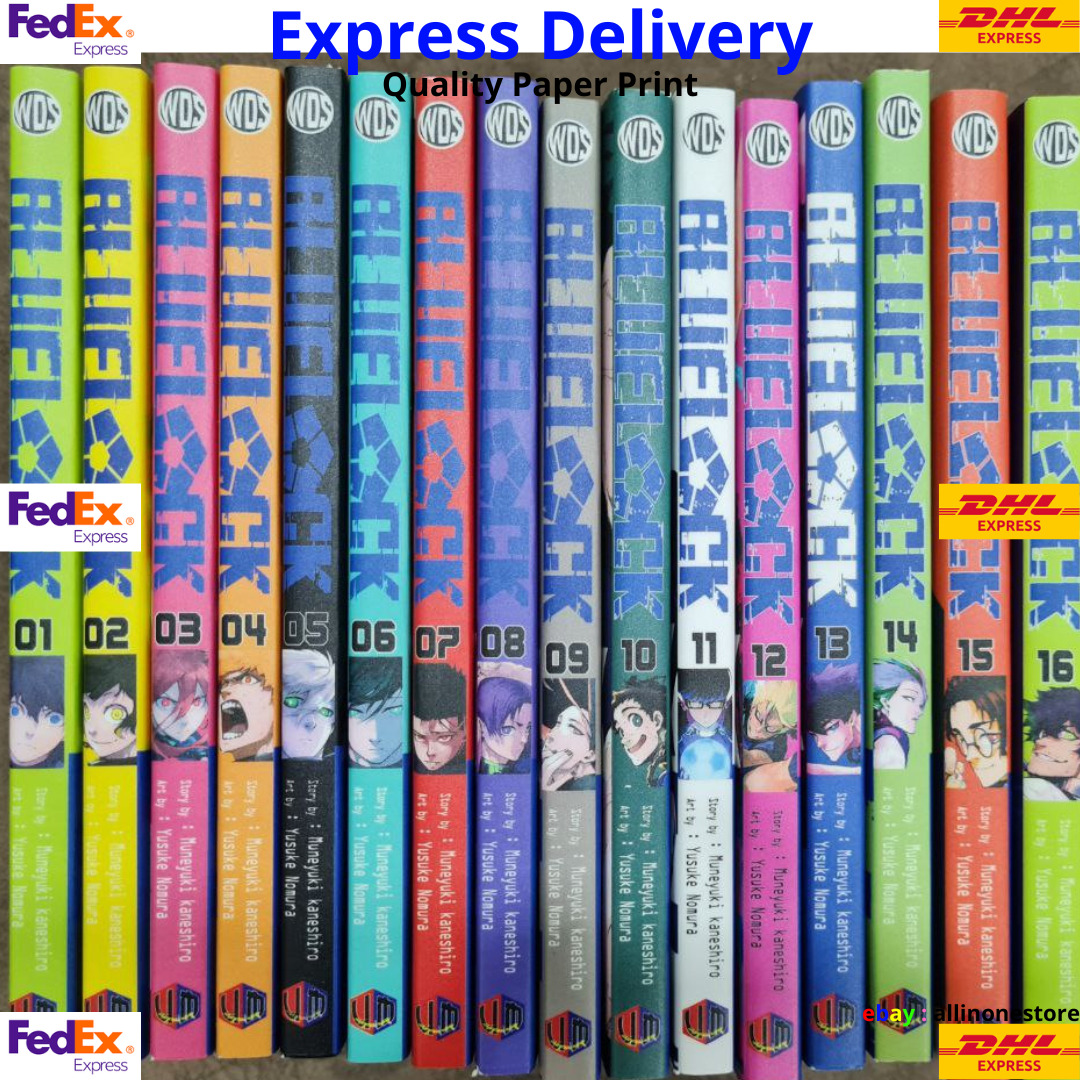 Blue Lock By Yusuke Nomura Manga Volume 1 - 15 English Version Comic  DHL/FedEx