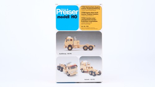 Tractor de carga pesada de titanio Preiser H0 1158 | Condition: Gebraucht