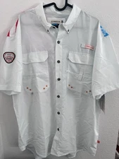 Magellan Outdoors Fish Gear Relaxed Fit Whataburger Button Down Shirt Size L