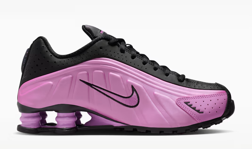 K*様 29 Nike Women's Shox R4 \"Black/Pinks Nike Wmns Shox R4 Black Metallic Silver Pinksicle Women Casual