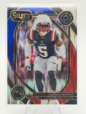 Jabrill Peppers 2024 Panini Select Red & Blue Prizm Shock New England Patriots