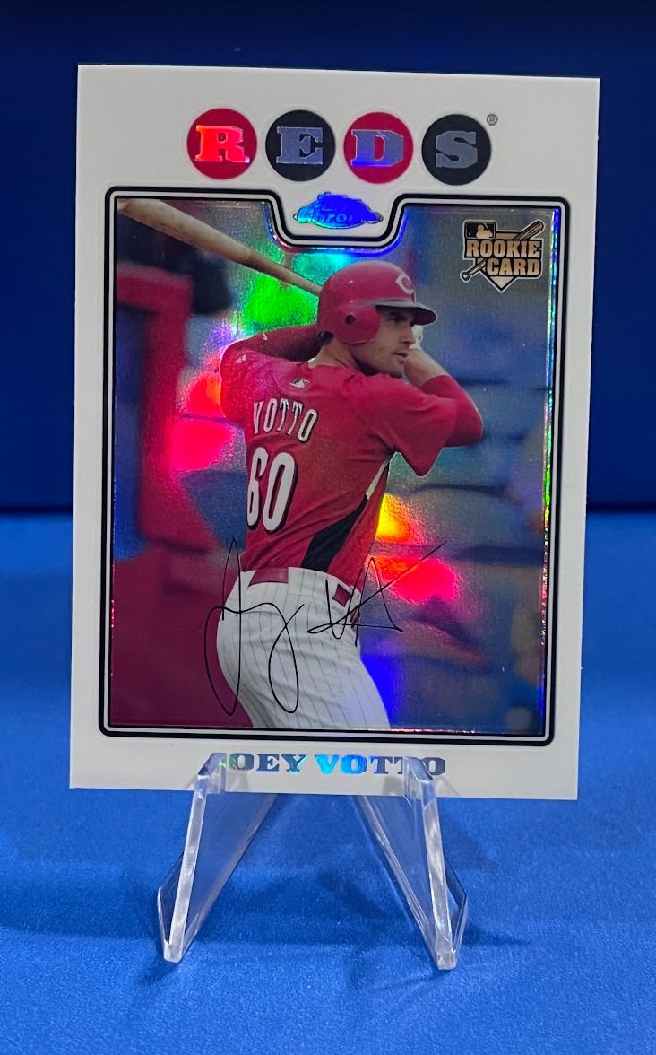 2008 Topps Chrome Rookie Refractor Joey Votto #196 Reds