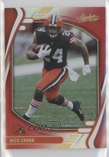 2021 Panini Absolute Spectrum Red 84/100 Nick Chubb #46 0n5k