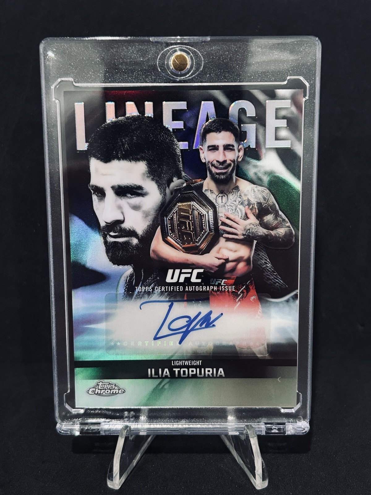 Ilia Topuria 2026 Topps Chrome UFC Chrome Lineage Autograph #CCA-IT 🔥