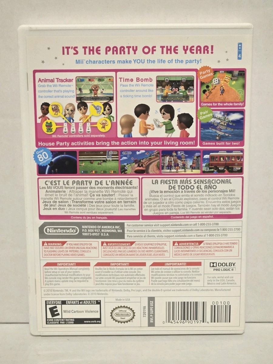 Wii Party – Nintendo Wii – Multiplayer, Manual Included – Nintendo
