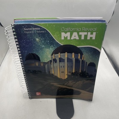 2026 California Reveal Math Teacher Edition Course 3 Vol + Workbook