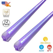 LED UV Black Light Fixture 48 inch 40W Ceiling Mount Party D cor Room Lighting