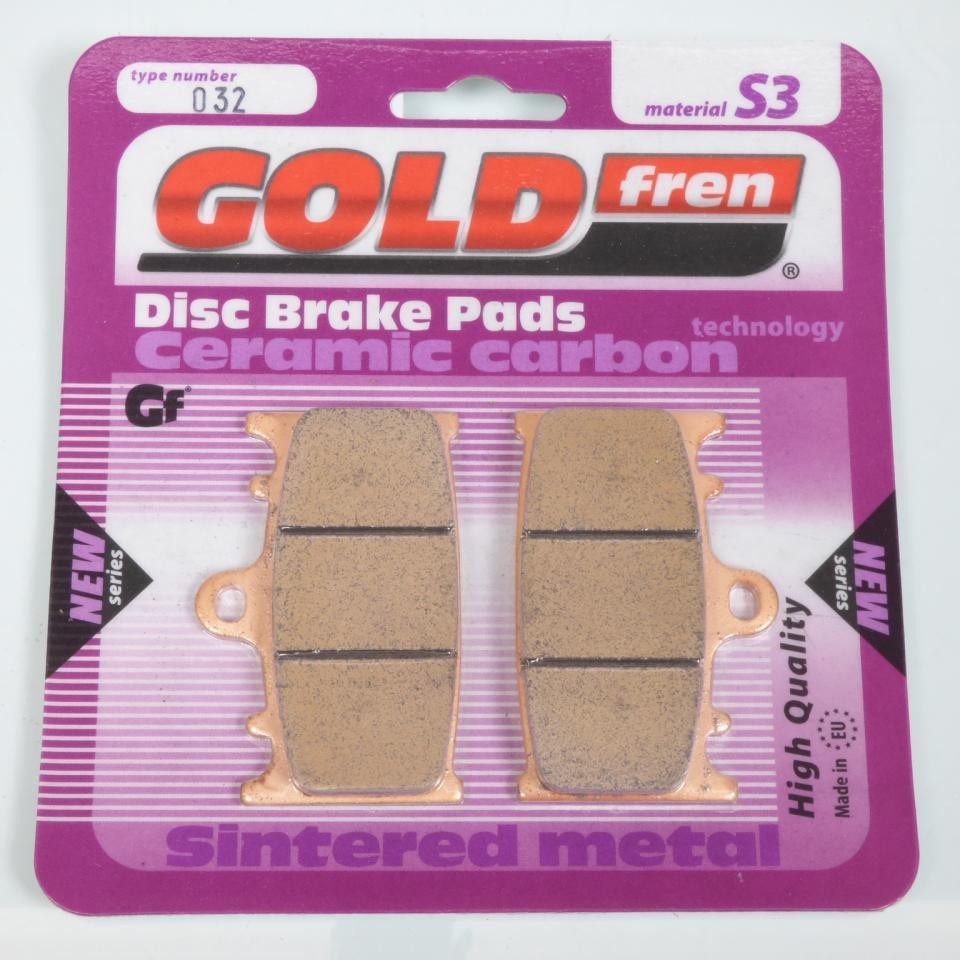 Plaquette de frein Gold Fren pour moto Kawasaki 600 ZZR avant gauche et droit 1990-1992