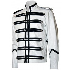 Inspired Michael Jackson Handmade Thriller MJ Concert Cotton & Leather Jacket