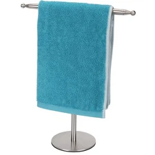 Hand Towel Holder Stand for Bathroom Vanity Countertop Stainless Steel T-Shap...