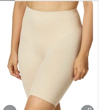 NWT Maidenform Women's Cover Your Bases Smoothing Shapewear Slip Short L DM0035