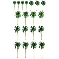18pcs Mini Palm Tree Model Set for Cake Decoration And DIY Landscape Projects