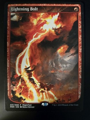 Lightning Bolt NM PROMO MagicFest 2019 MTG FREE SHIPPING
