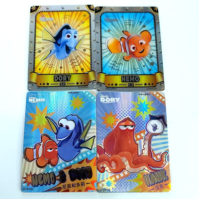 Finding Nemo Dory Disney 100 Pixar 37th Anniversary Trading Card Complete 4 Lot