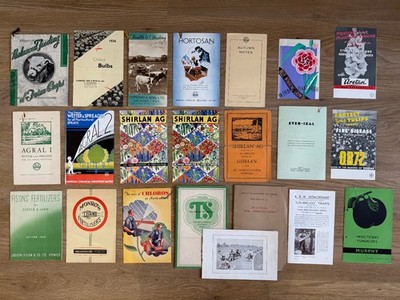 36x 30er Jahre Vintage Bauernhof Landwirtschaft Dünger Chemikalien Prospekte/Kataloge