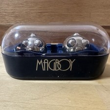 Nikken Magboy Massage Therapy Silver Magnetic Balls w/Case Made in Japan Vintage