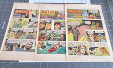 Lot of 3 Dallas by Jim Lawrence Drawn by Ron Harris, Sunday comic Strips 1981