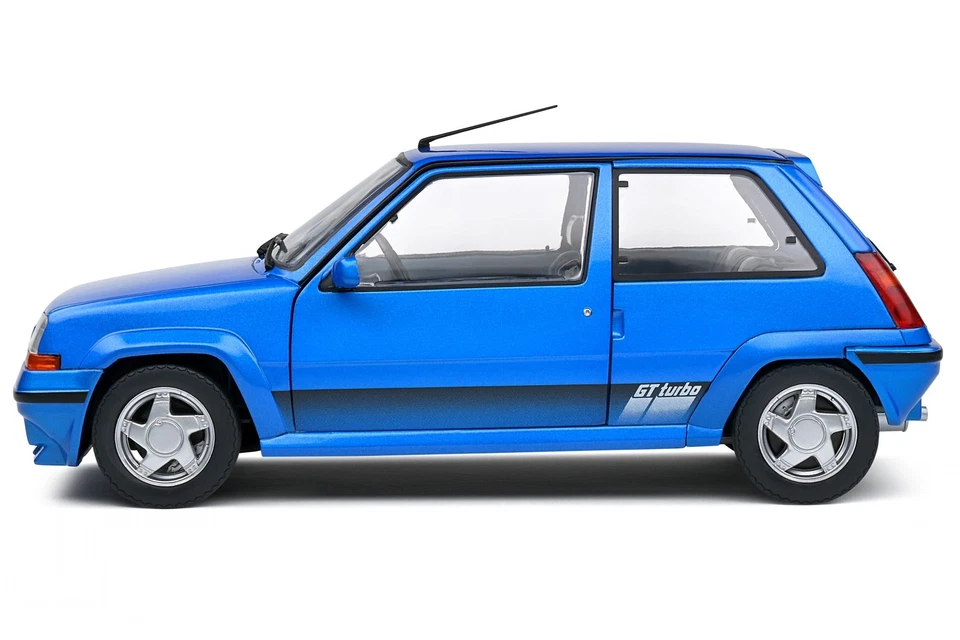 Renault 5 R5 GT Turbo MK2 1989 Lumiere Blue diecast model car S1810003 Solido 1: - Image 4 of 4