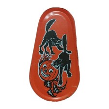 Vintage Halloween Tin lithographed Noisemaker "Life of the Party" Kirchhof USA