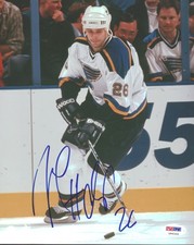 Michal Handzus Autographed Signed 8x10 Photo St. Louis Blues PSA/DNA #U96356